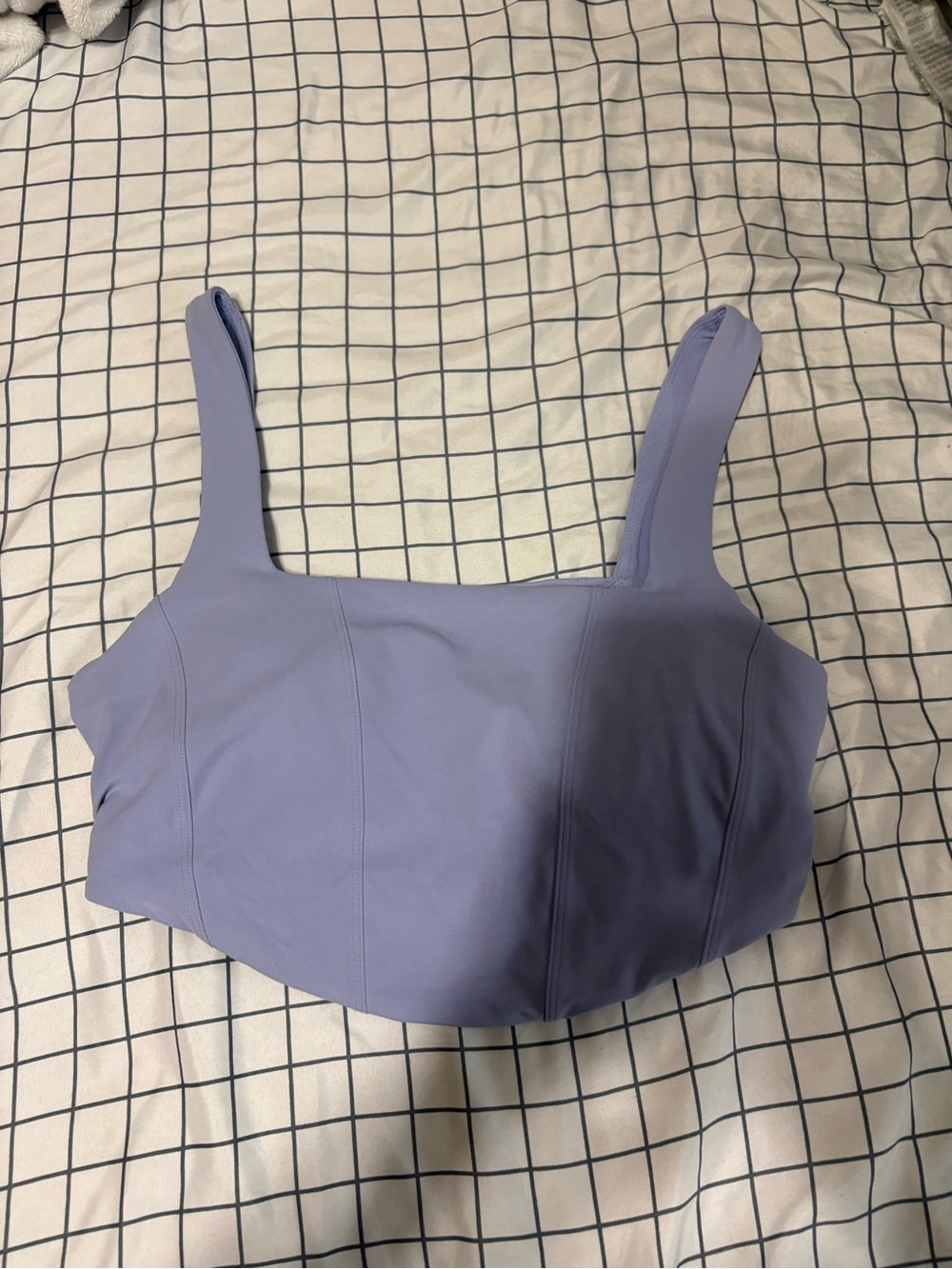all in motion Lavender Square-Neck Tank Top
